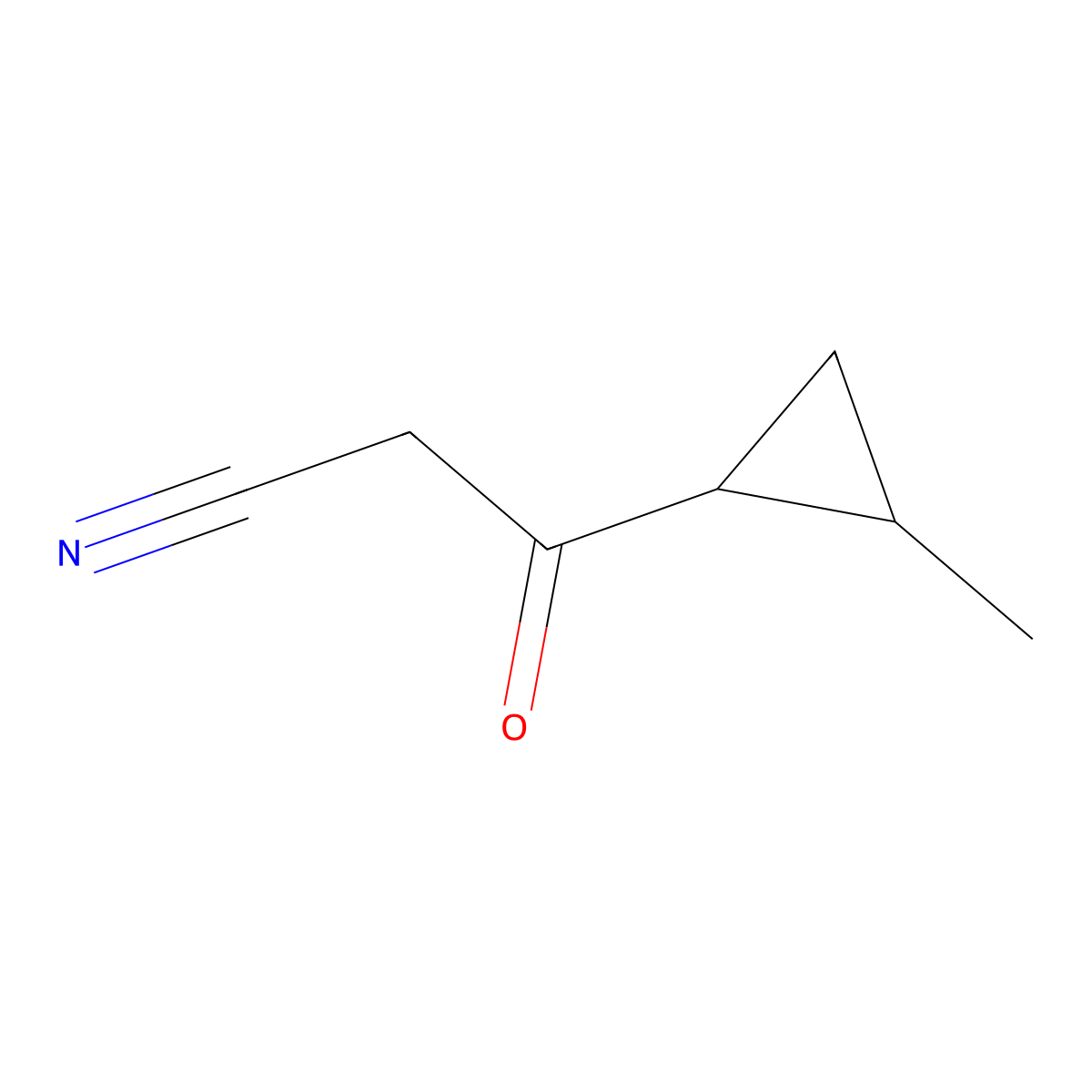 3-(2-Methylcyclopropyl)-3-oxopropanenitrile molecular structure, CAS 1152599-39-7