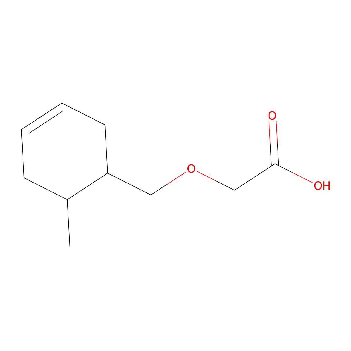 2-[(6-Methylcyclohex-3-en-1-yl)methoxy]acetic acid molecular structure, CAS 1152602-88-4
