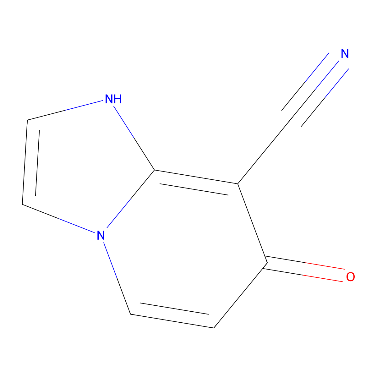 7-Hydroxyimidazo[1,2-a]pyridine-8-carbonitrile molecular structure, CAS 1152617-29-2
