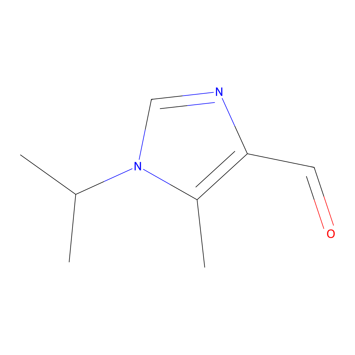 5-methyl-1-(propan-2-yl)-1H-imidazole-4-carbaldehyde molecular structure, CAS 1152617-51-0