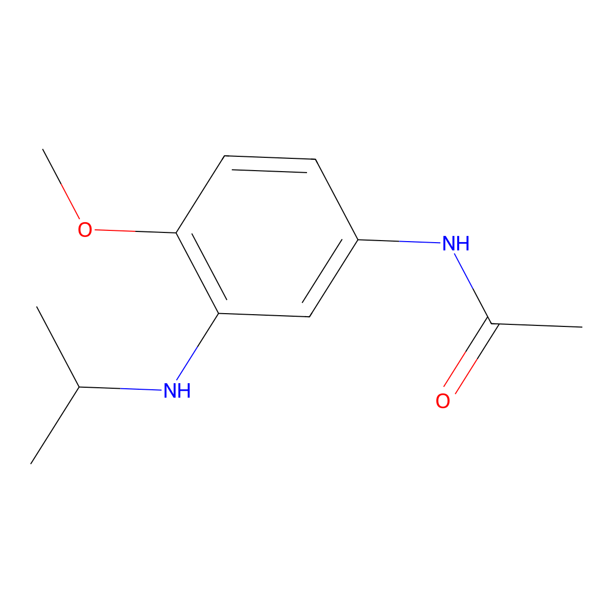 N-{4-methoxy-3-[(propan-2-yl)amino]phenyl}acetamide molecular structure, CAS 1152619-44-7