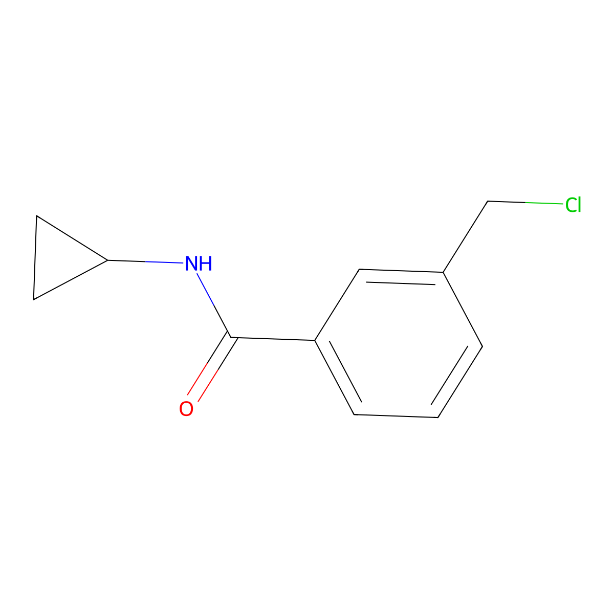 3-(chloromethyl)-N-cyclopropylbenzamide molecular structure, CAS 1152622-80-4