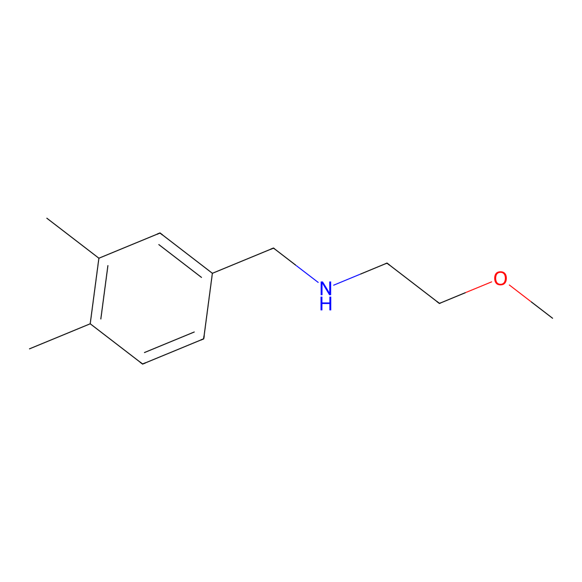 [(3,4-Dimethylphenyl)methyl](2-methoxyethyl)amine molecular structure, CAS 1152657-49-2