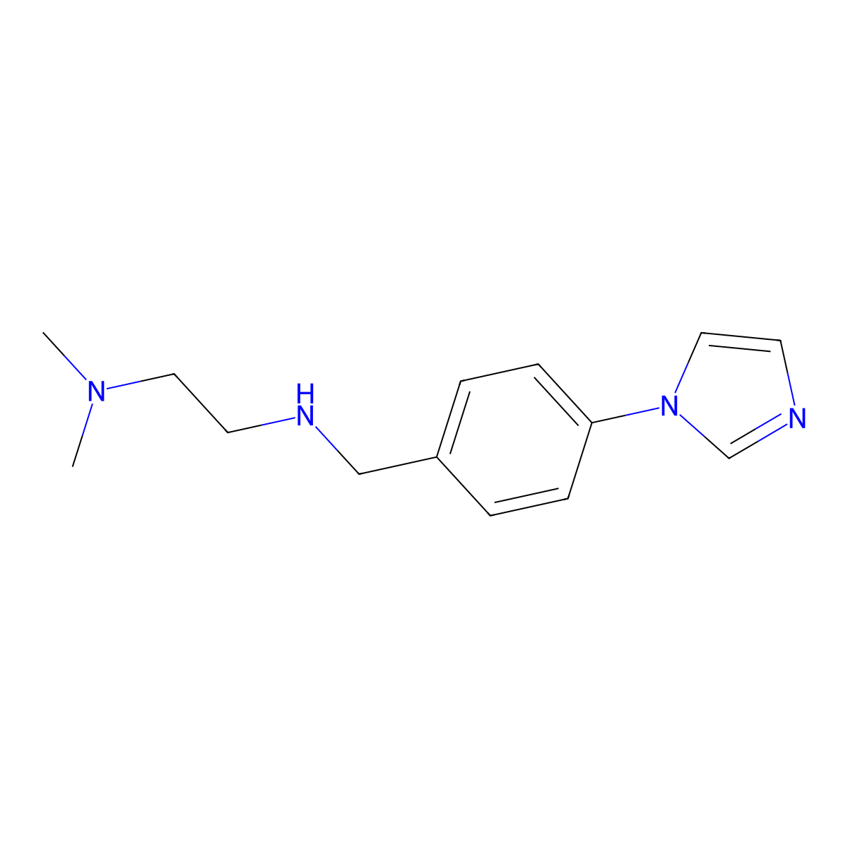 [2-(dimethylamino)ethyl]({[4-(1H-imidazol-1-yl)phenyl]methyl})amine molecular structure, CAS 1152657-53-8