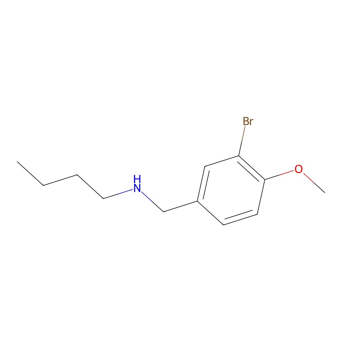 [(3-Bromo-4-methoxyphenyl)methyl](butyl)amine molecular structure, CAS 1152659-59-0