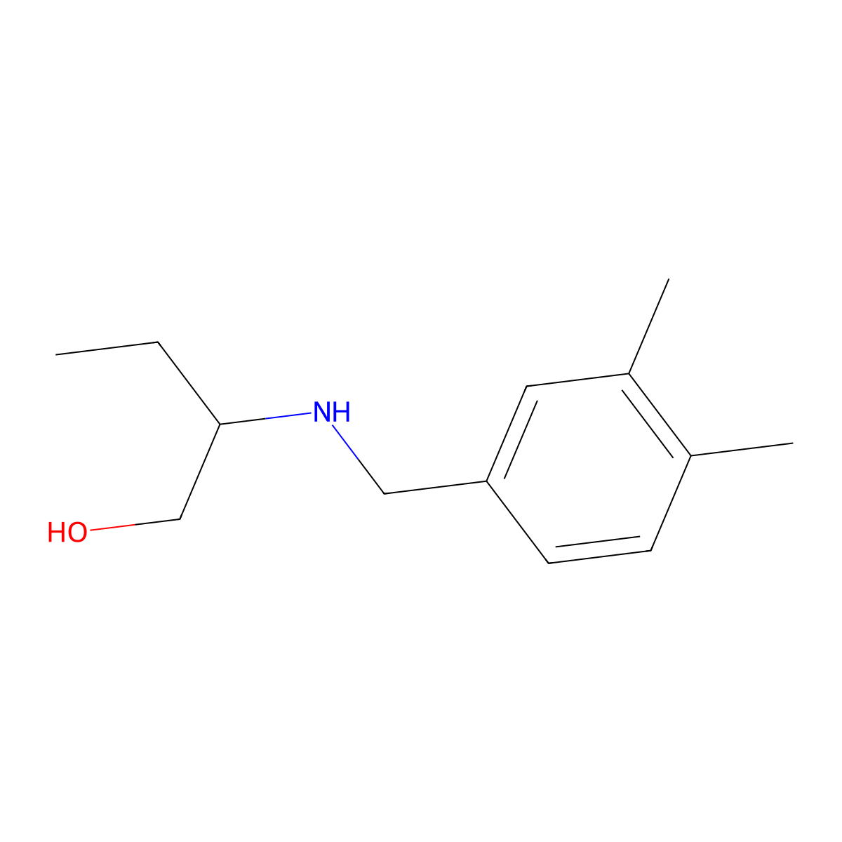 2-{[(3,4-Dimethylphenyl)methyl]amino}butan-1-ol molecular structure, CAS 1152684-10-0