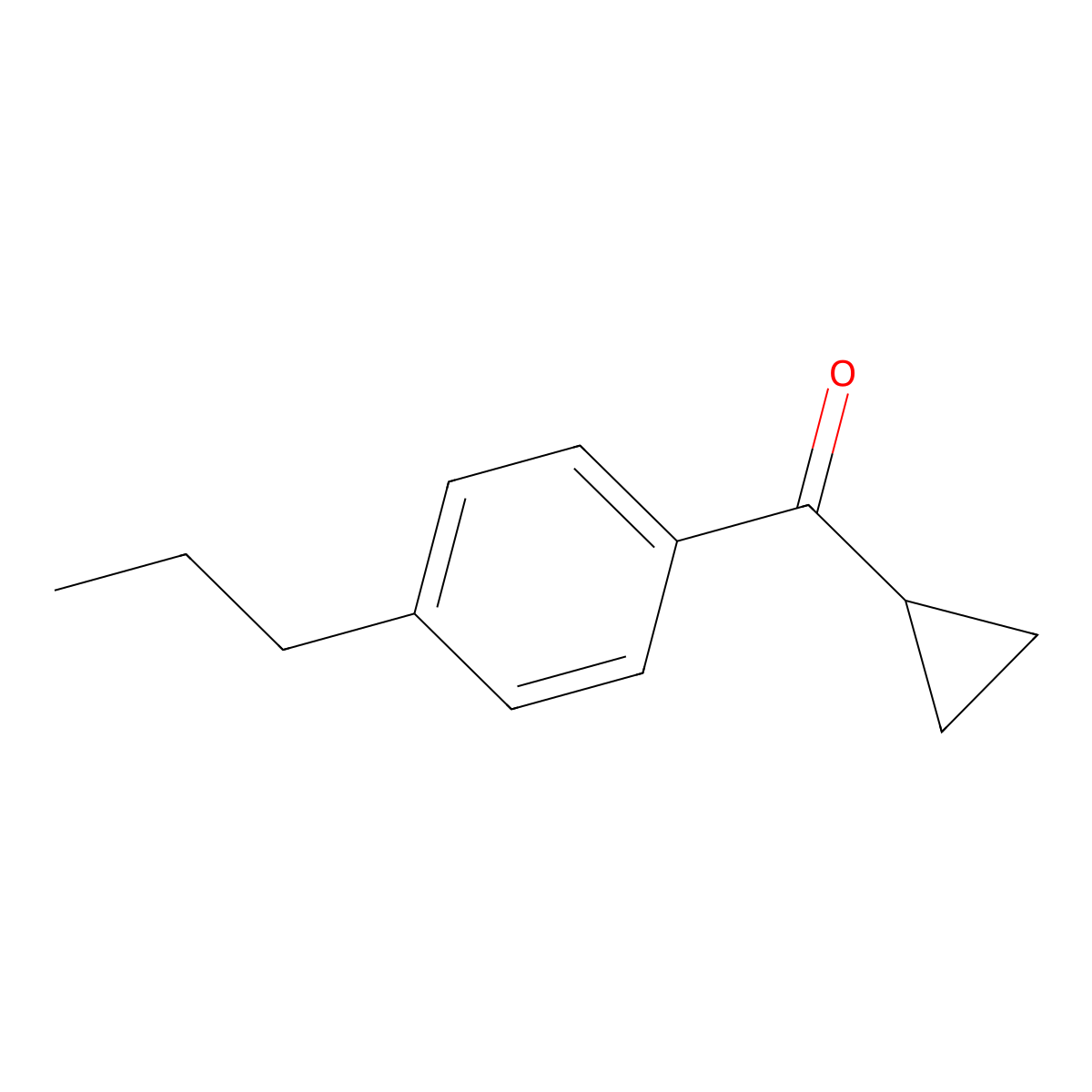 Cyclopropyl(4-propylphenyl)methanone molecular structure, CAS 1152686-24-2