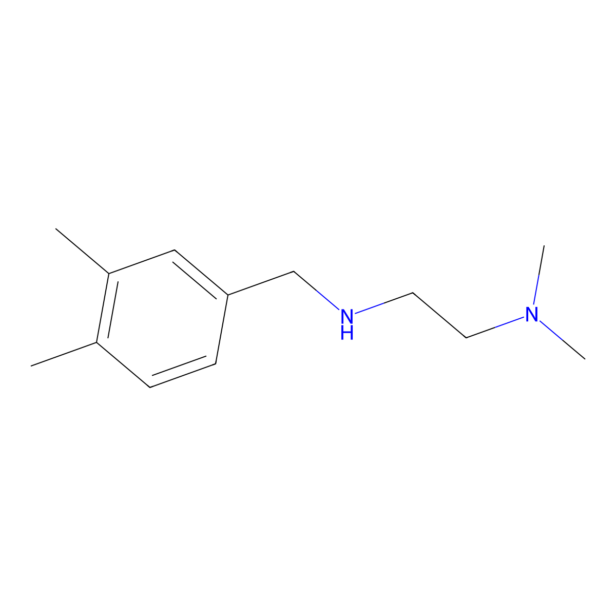 [2-(Dimethylamino)ethyl][(3,4-dimethylphenyl)methyl]amine molecular structure, CAS 1152686-39-9