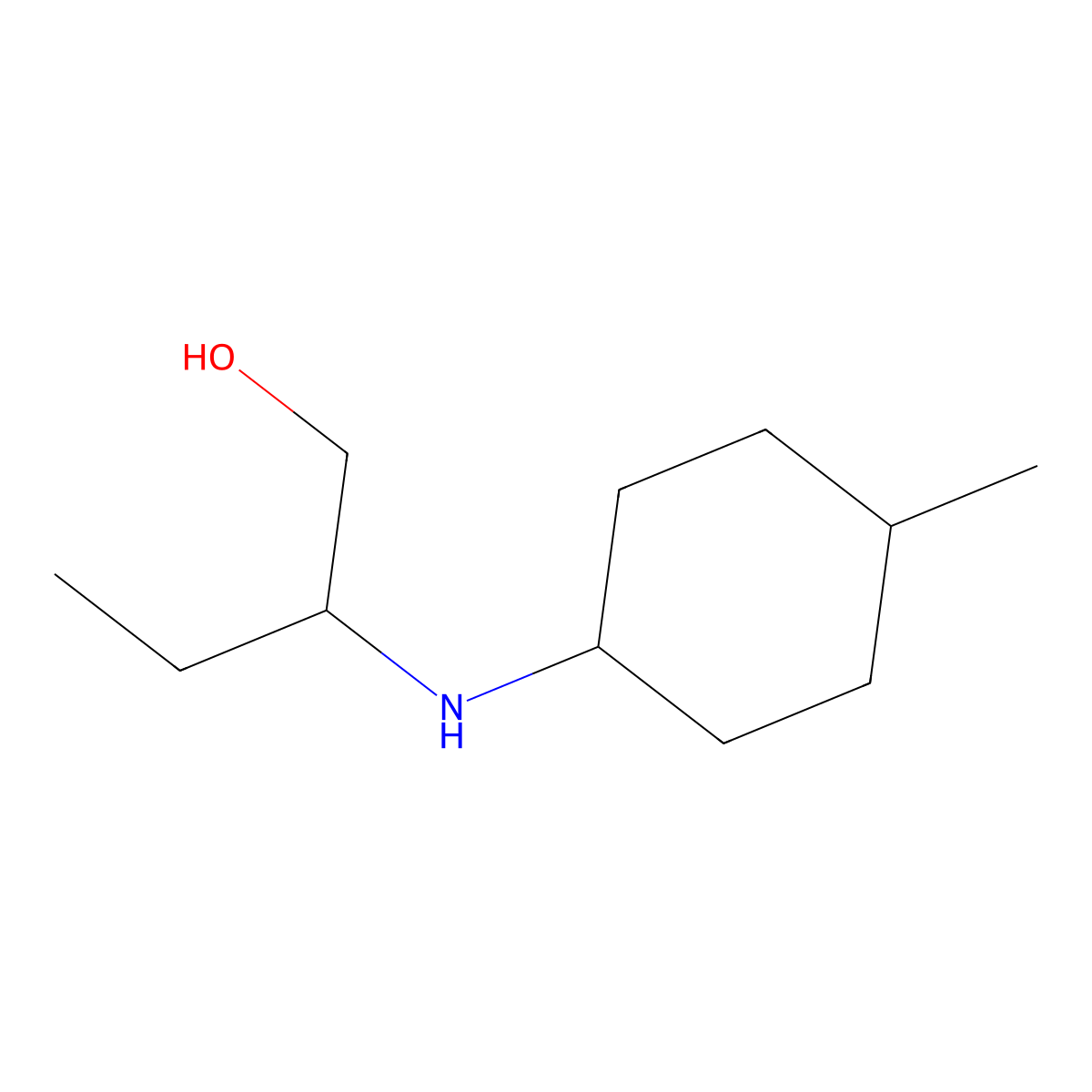 2-[(4-Methylcyclohexyl)amino]butan-1-ol molecular structure, CAS 1152687-93-8