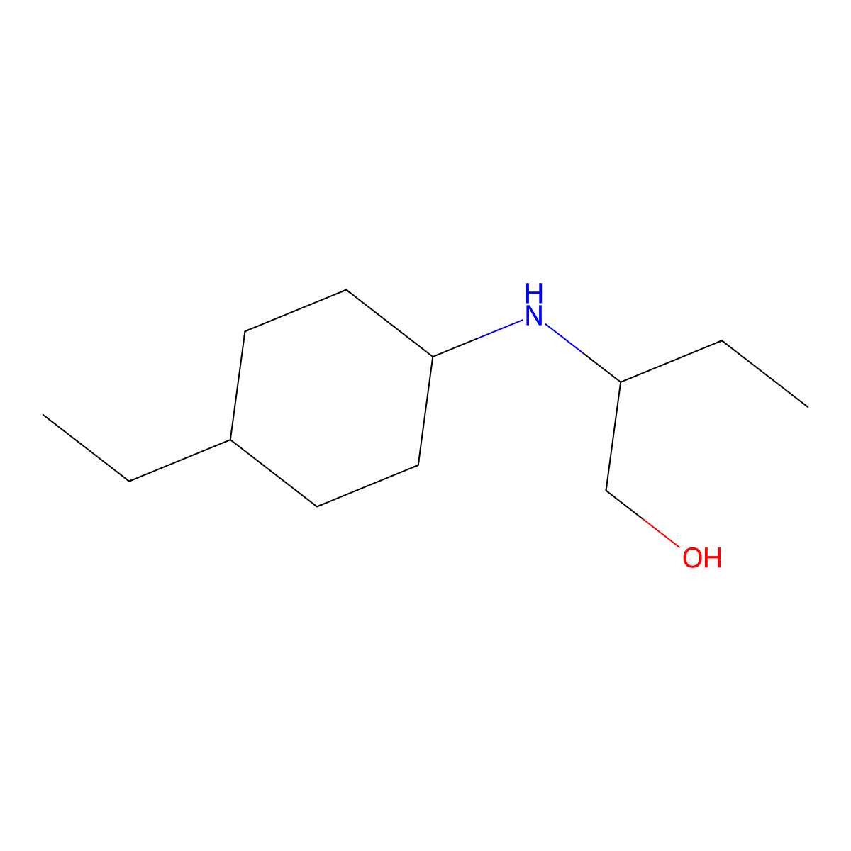 2-[(4-Ethylcyclohexyl)amino]butan-1-ol molecular structure, CAS 1152688-02-2