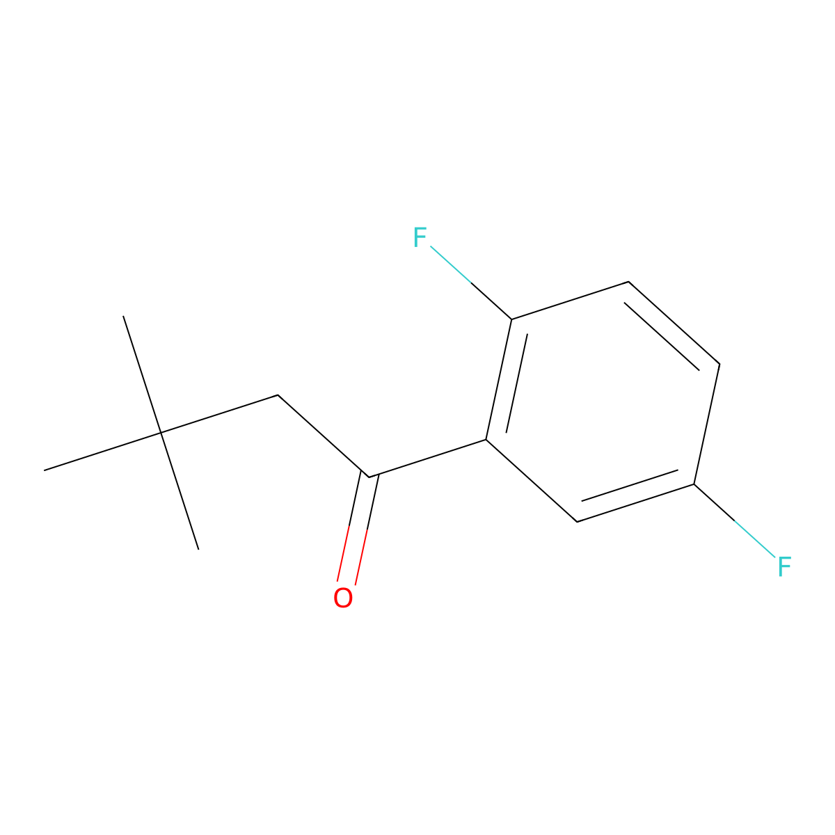 1-(2,5-Difluorophenyl)-3,3-dimethyl-1-butanone molecular structure, CAS 1152708-02-5