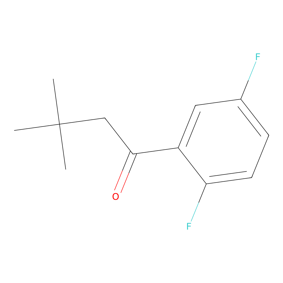 1-(2,5-Difluorophenyl)-3,3-dimethyl-1-butanone molecular structure, CAS 1152708-02-5