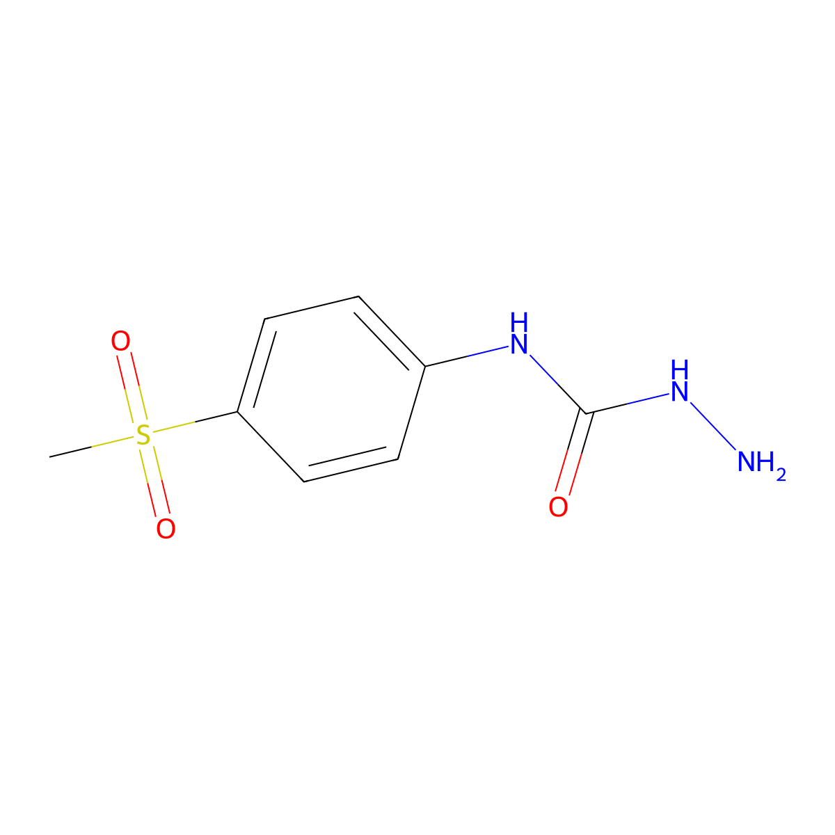 3-Amino-1-(4-methanesulfonylphenyl)urea molecular structure, CAS 1152712-88-3