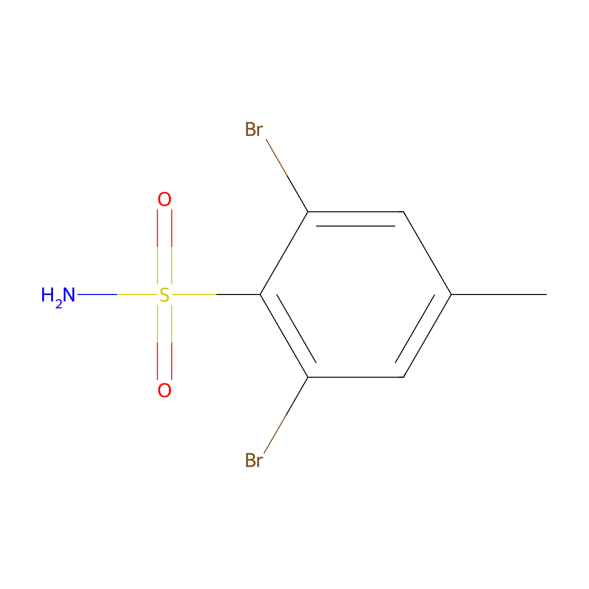 2,6-Dibromo-4-methylbenzene-1-sulfonamide molecular structure, CAS 1152714-73-2