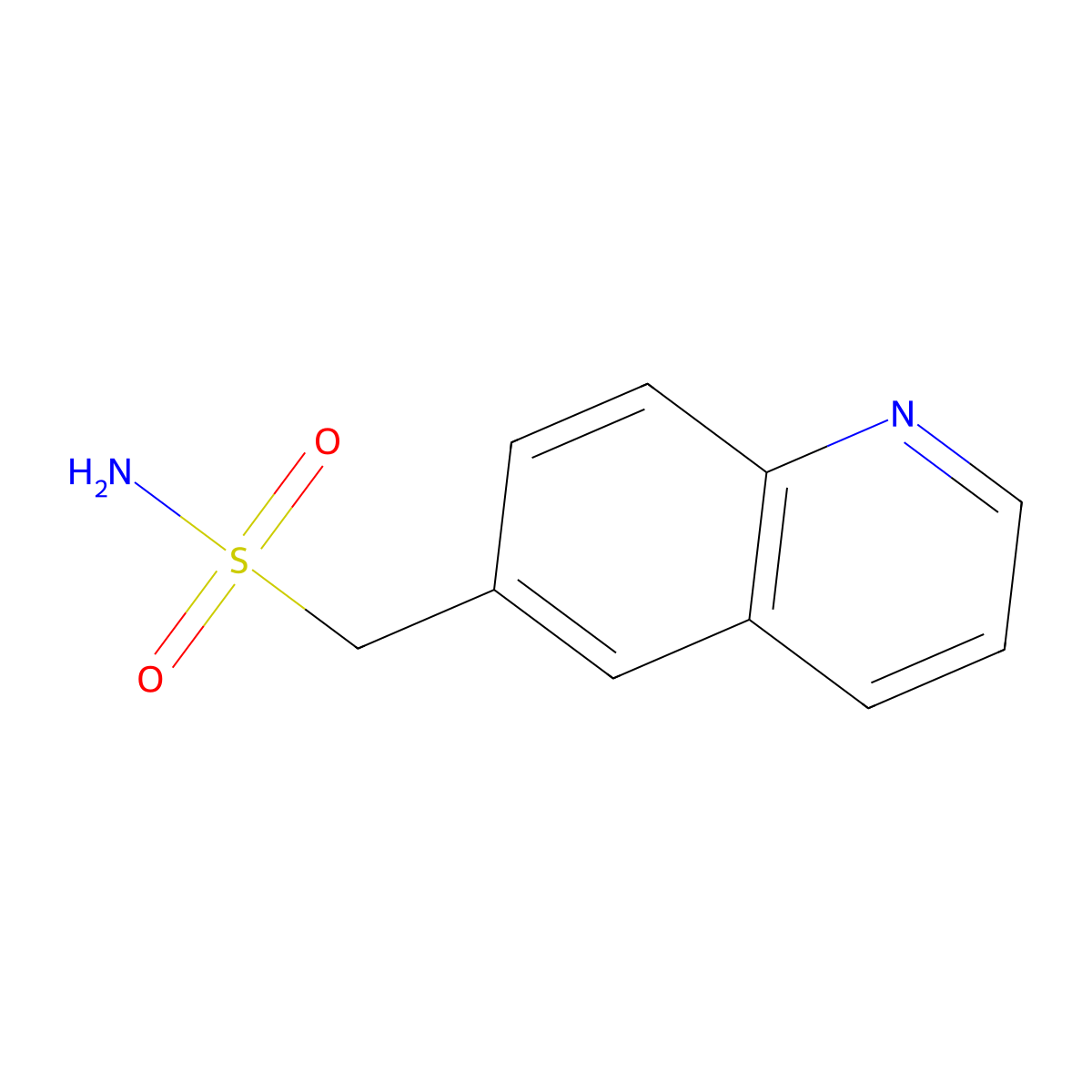(Quinolin-6-yl)methanesulfonamide molecular structure, CAS 1152714-79-8