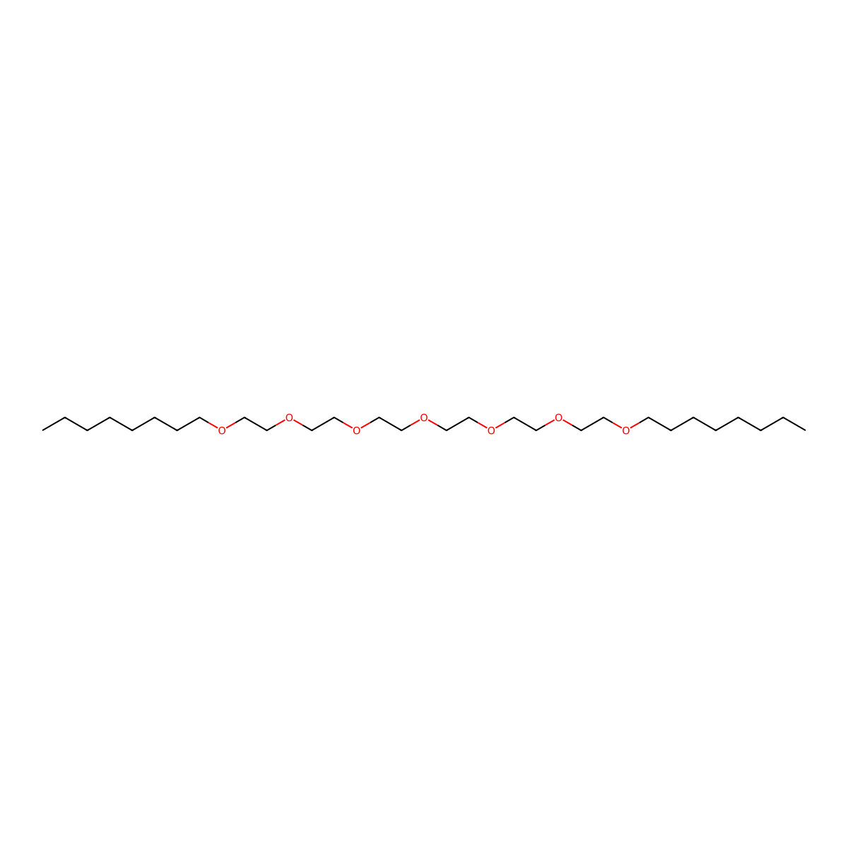 2-[2-(2-Octyloxyethoxy)ethoxy]-1-{2-[2-(2-octyloxyethoxy)ethoxy]ethoxy}ethane molecular structure, CAS 115274-22-1