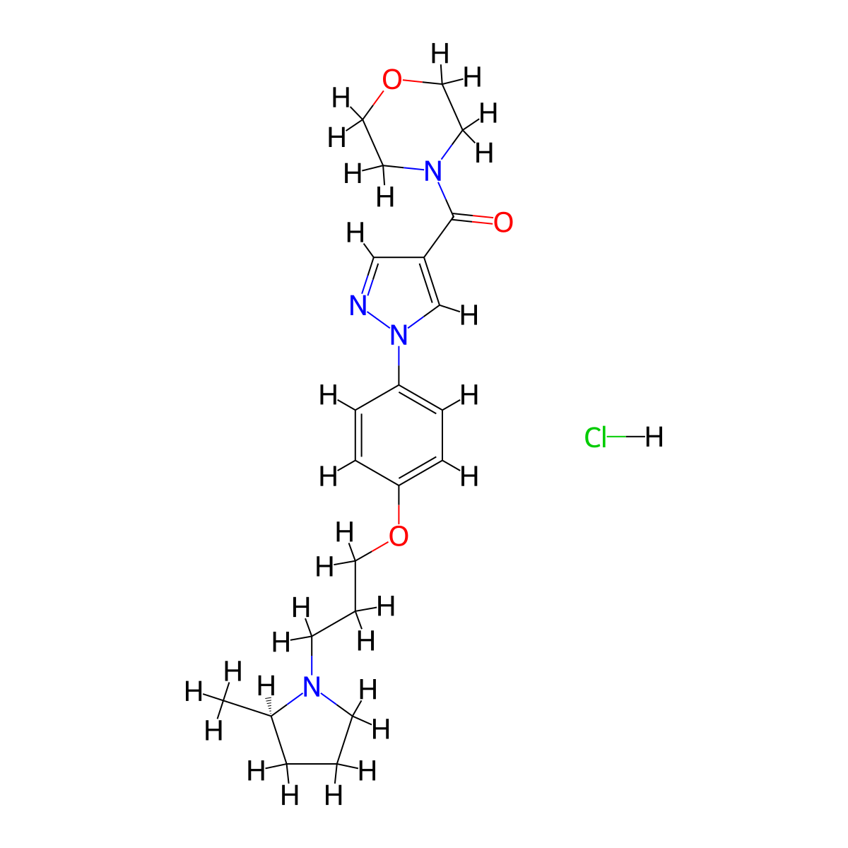 Enerisant hydrochloride molecular structure, CAS 1152749-07-9