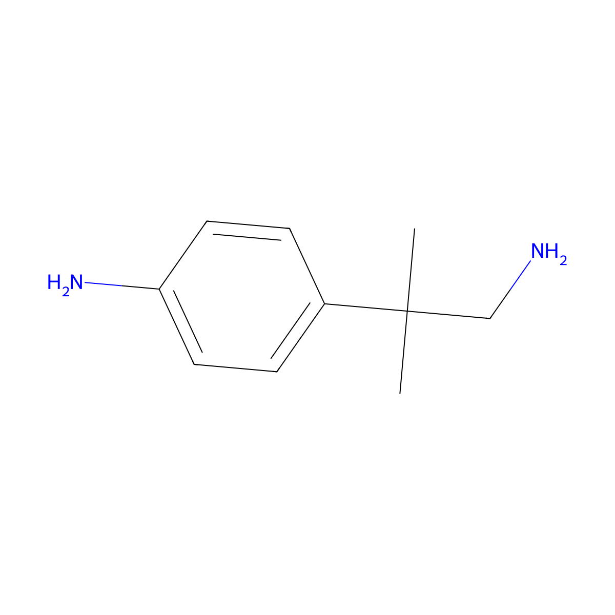 4-(1-Amino-2-methylpropan-2-yl)aniline molecular structure, CAS 115279-64-6