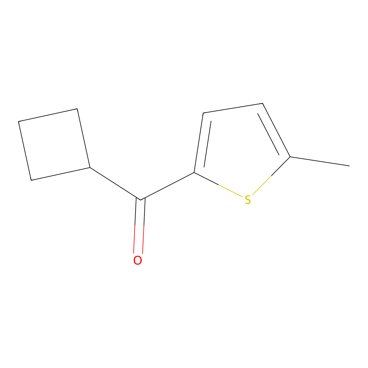 Cyclobutyl(5-methyl-2-thienyl)methanone molecular structure, CAS 1152819-50-5