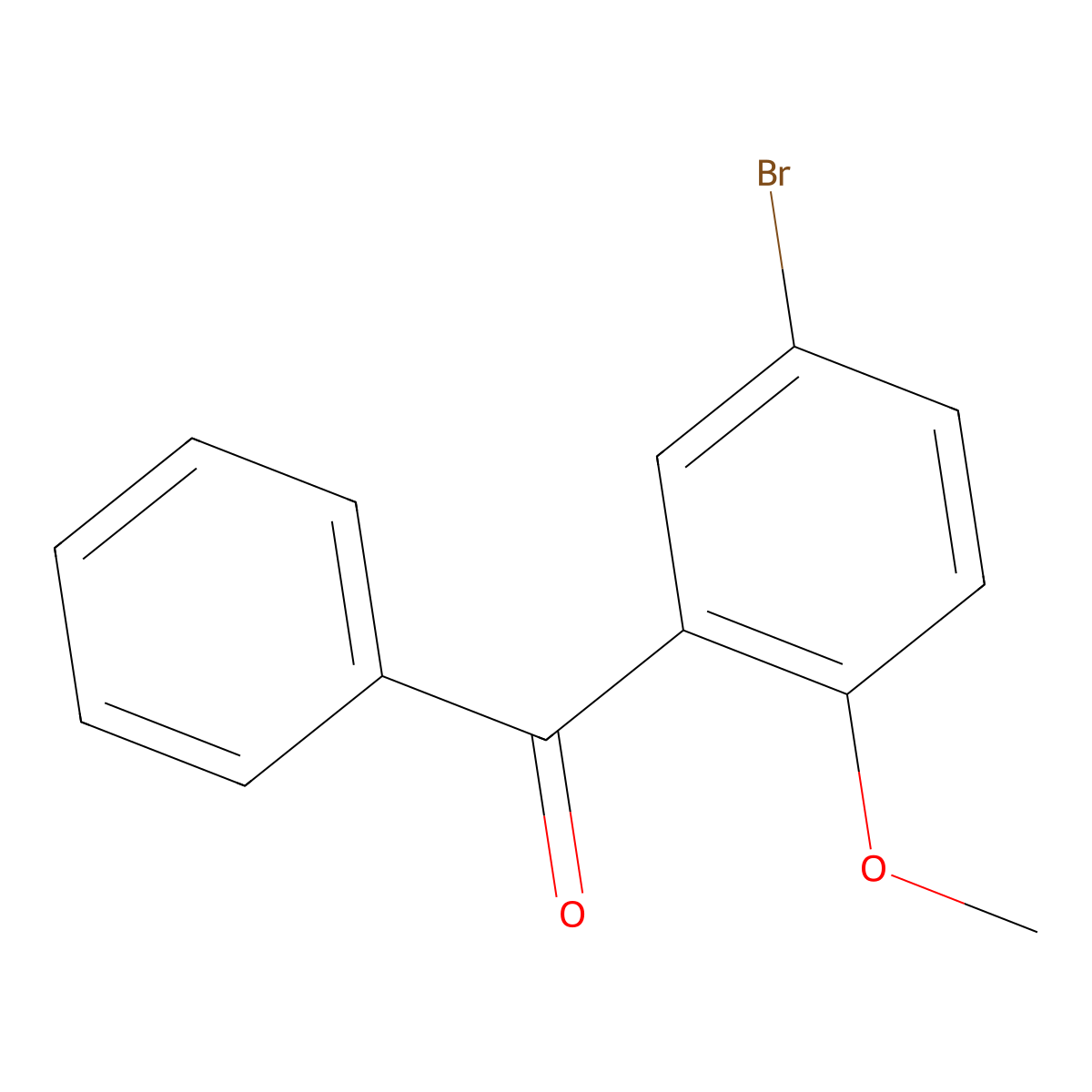 (5-Bromo-2-methoxyphenyl)(phenyl)methanone molecular structure, CAS 1152820-74-0