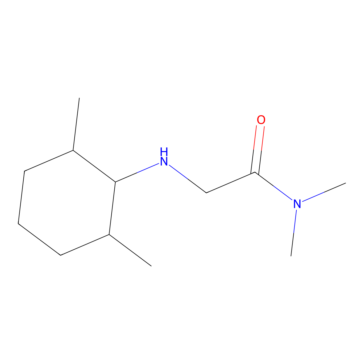 2-[(2,6-dimethylcyclohexyl)amino]-N,N-dimethylacetamide molecular structure, CAS 1152827-10-5