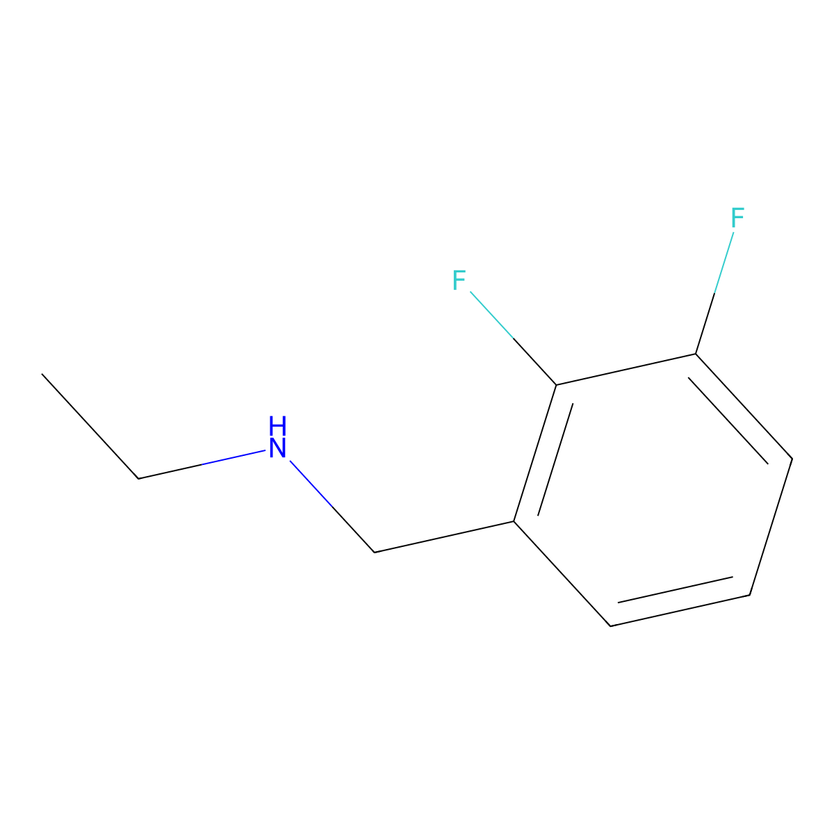 N-Ethyl-2,3-difluorobenzylamine molecular structure, CAS 1152832-76-2