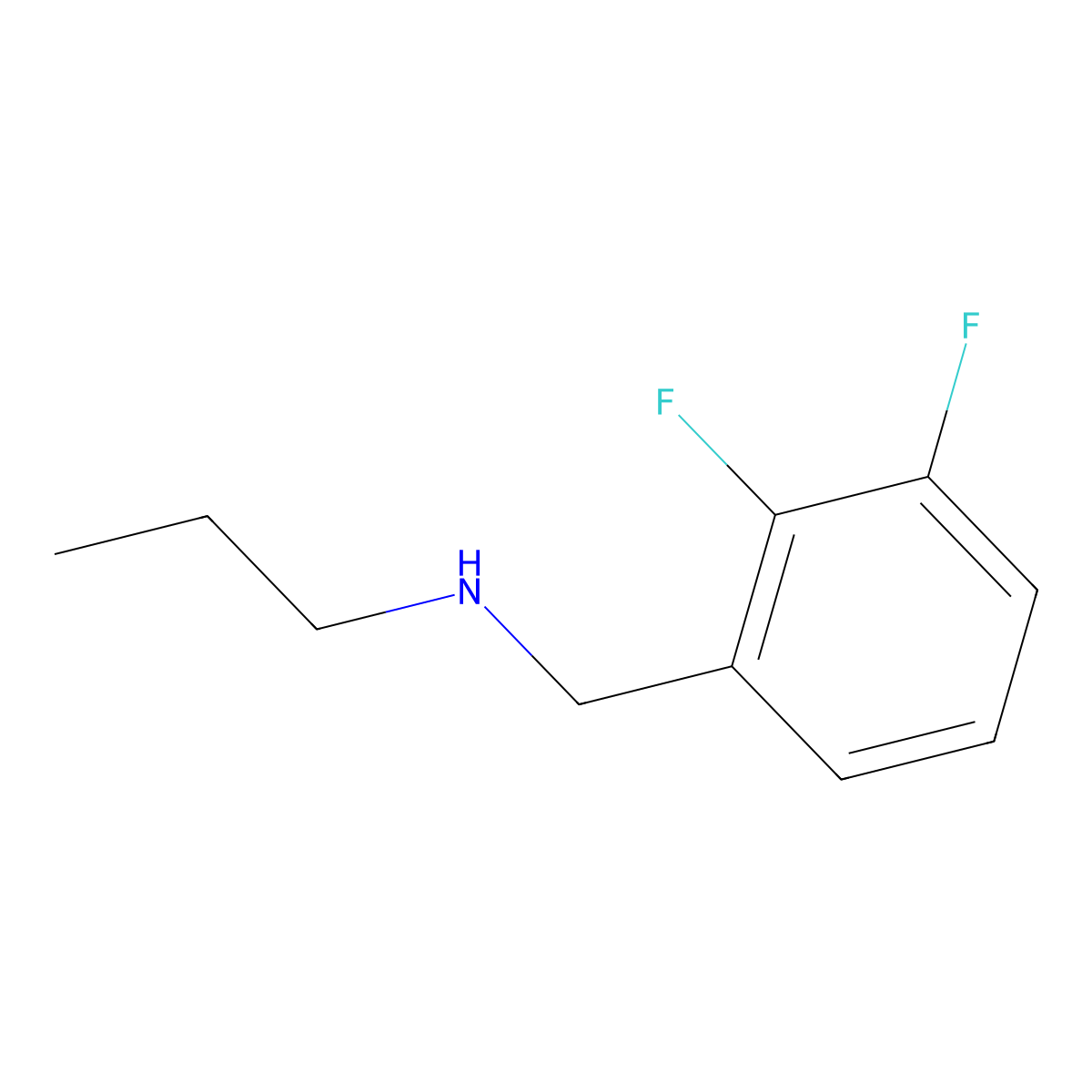 [(2,3-Difluorophenyl)methyl](propyl)amine molecular structure, CAS 1152833-11-8