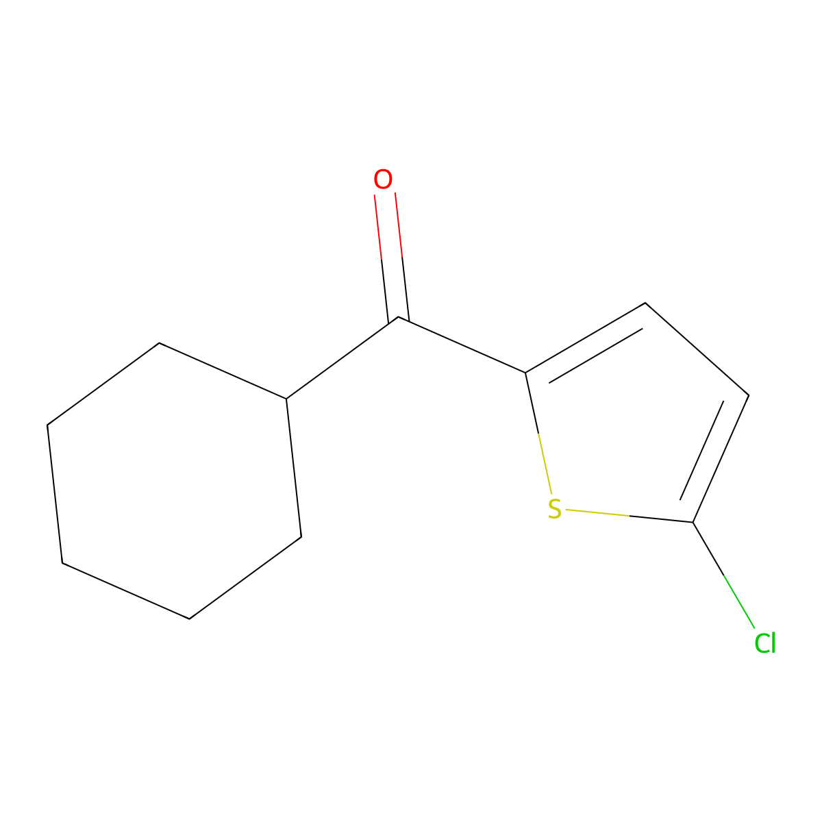 (5-Chloro-2-thienyl)cyclohexylmethanone molecular structure, CAS 1152836-98-0