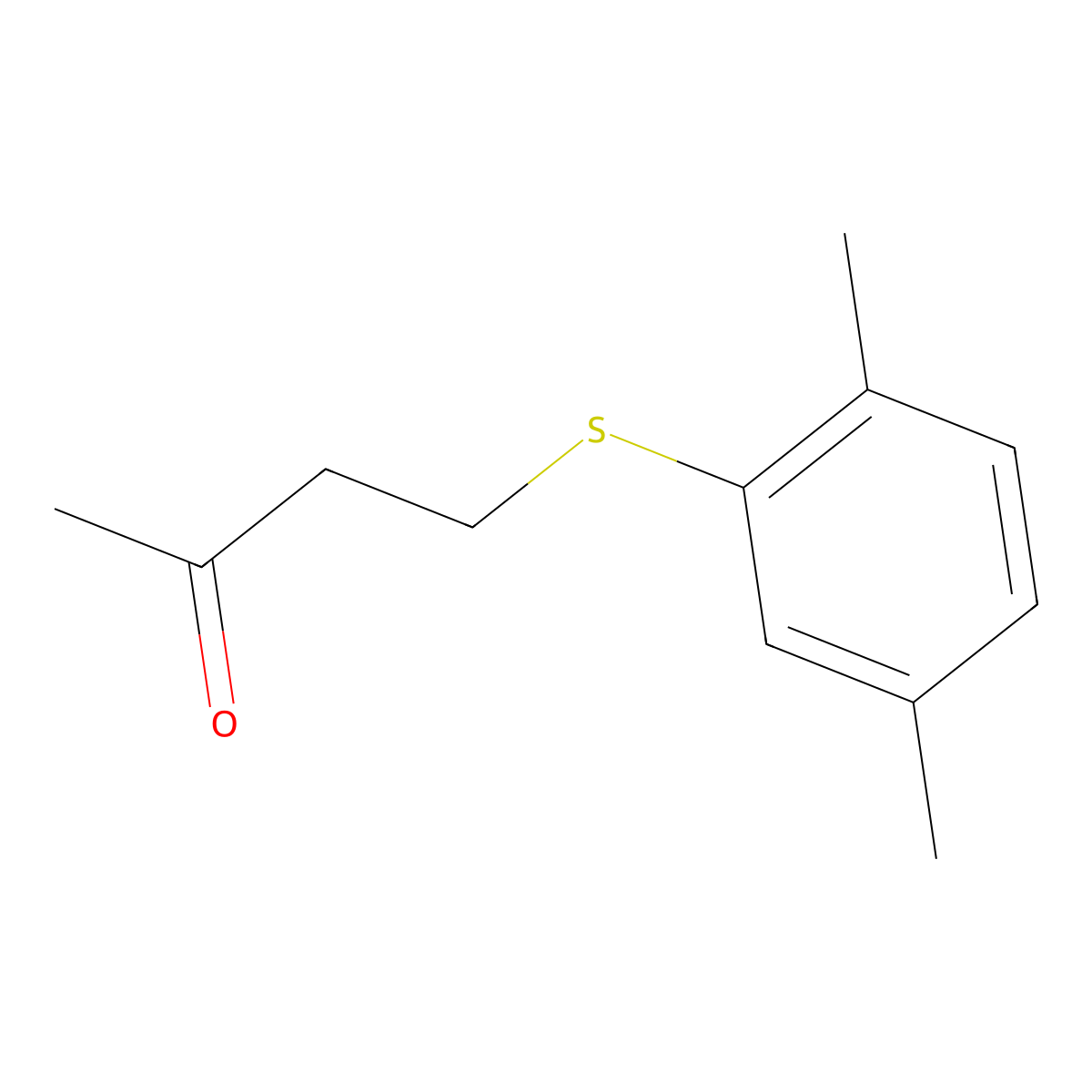 4-((2,5-Dimethylphenyl)thio)butan-2-one molecular structure, CAS 1152837-72-3