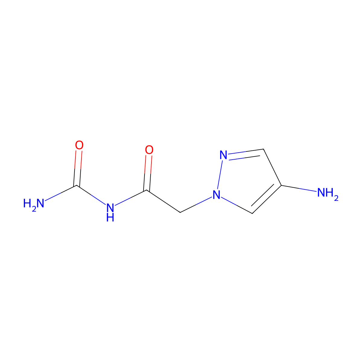 [2-(4-Amino-1H-pyrazol-1-YL)acetyl]urea molecular structure, CAS 1152841-49-0