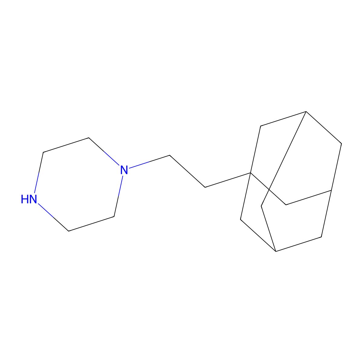 1-[2-(Adamantan-1-YL)ethyl]piperazine molecular structure, CAS 1152842-97-1