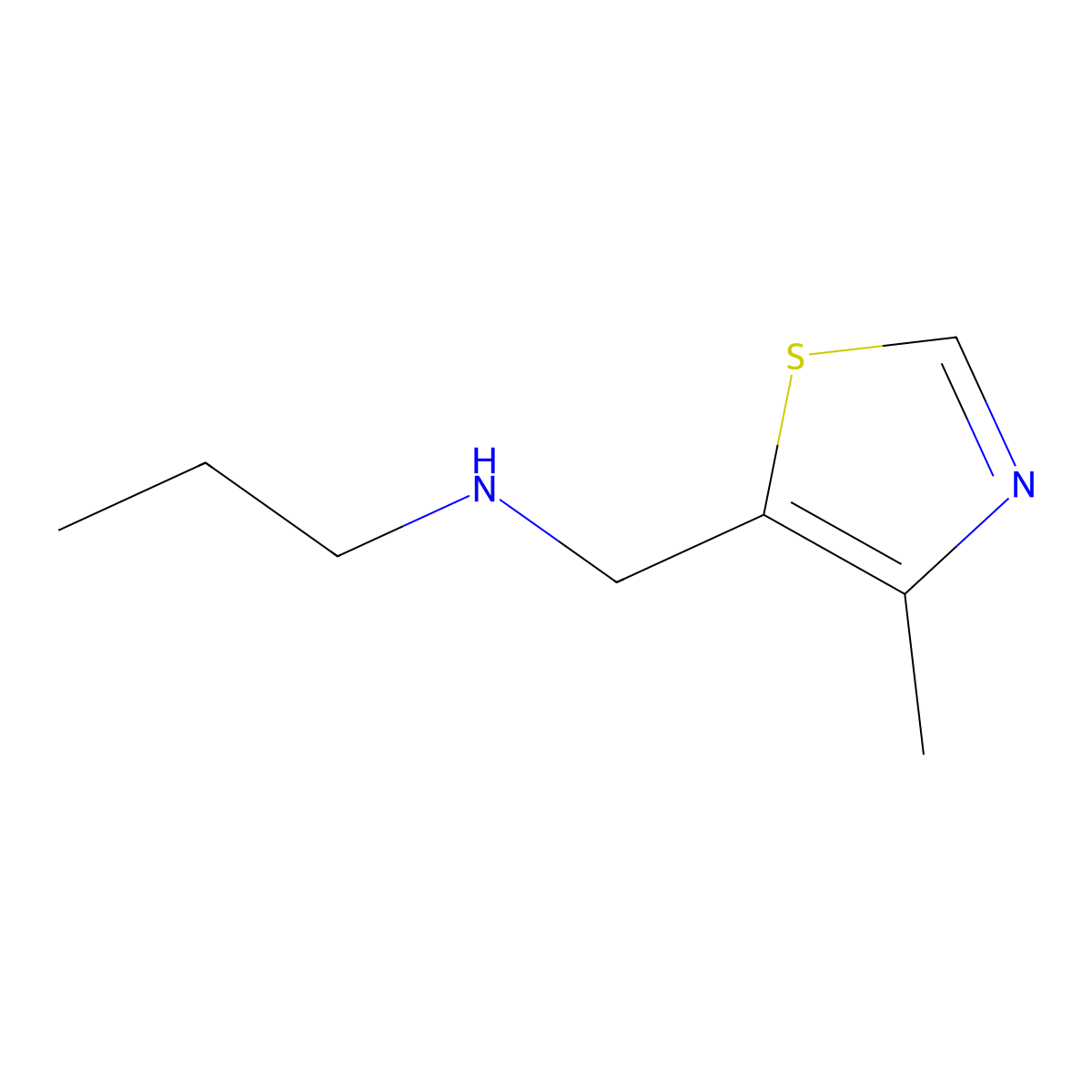 [(4-Methyl-1,3-thiazol-5-yl)methyl](propyl)amine molecular structure, CAS 1152850-95-7