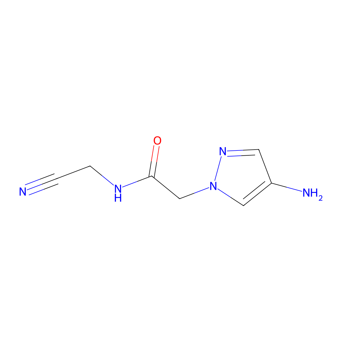 2-(4-amino-1H-pyrazol-1-yl)-N-(cyanomethyl)acetamide molecular structure, CAS 1152853-34-3