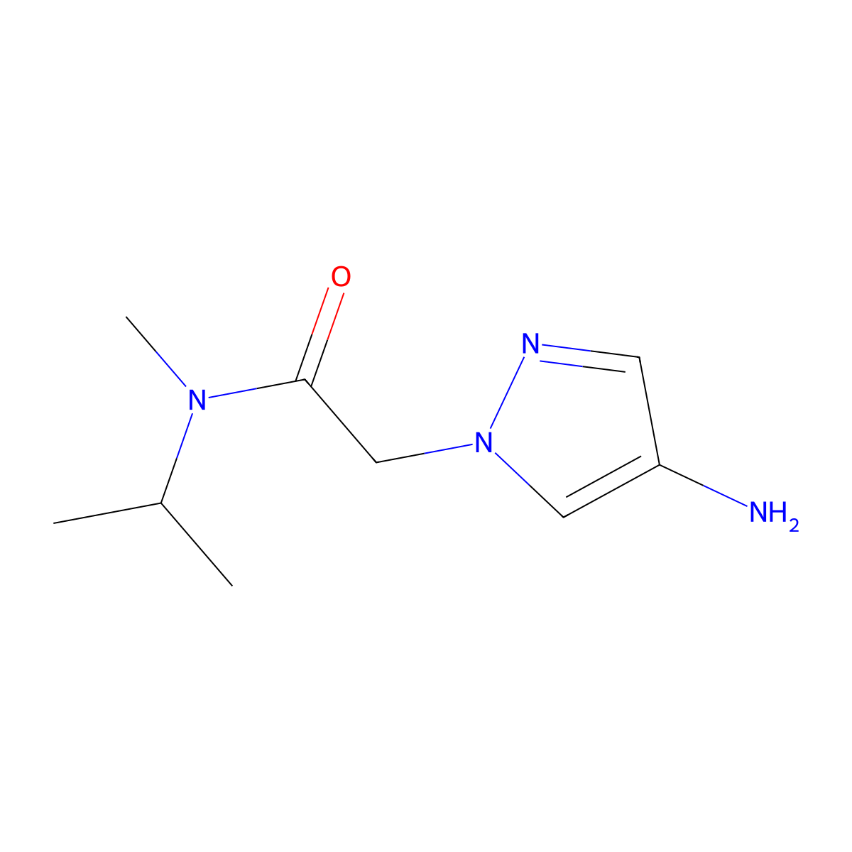 2-(4-Amino-1h-pyrazol-1-yl)-n-methyl-n-(propan-2-yl)acetamide molecular structure, CAS 1152853-94-5