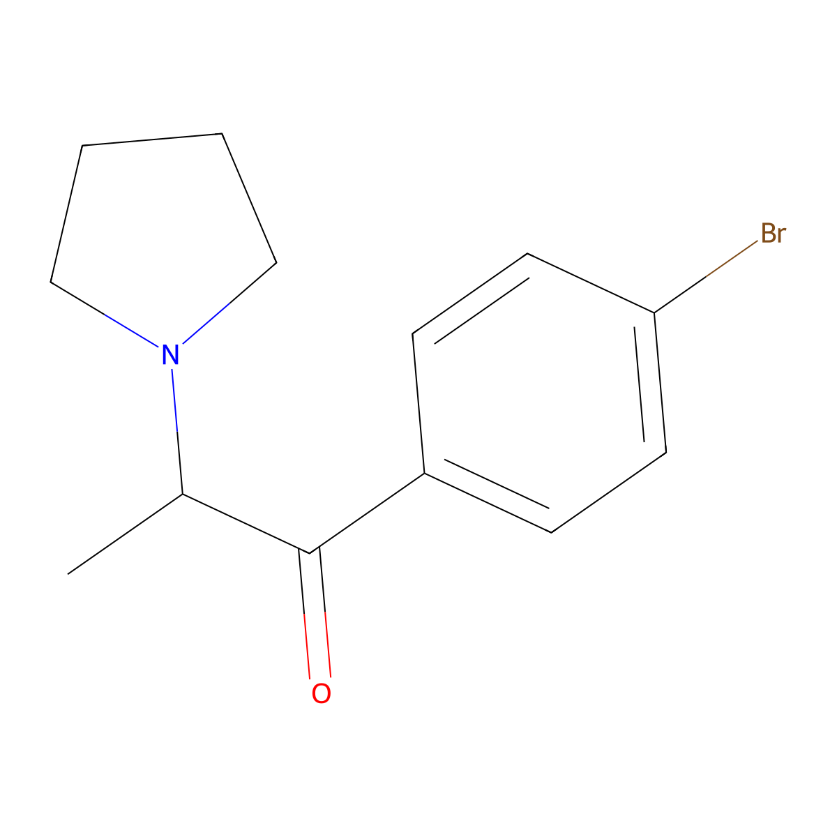 4-Bromo-alpha-ppp molecular structure, CAS 1152859-02-3