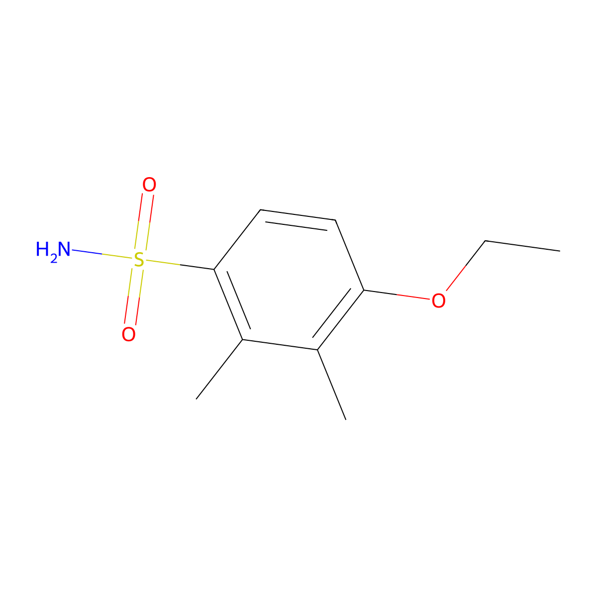 4-Ethoxy-2,3-dimethylbenzene-1-sulfonamide molecular structure, CAS 1152860-61-1