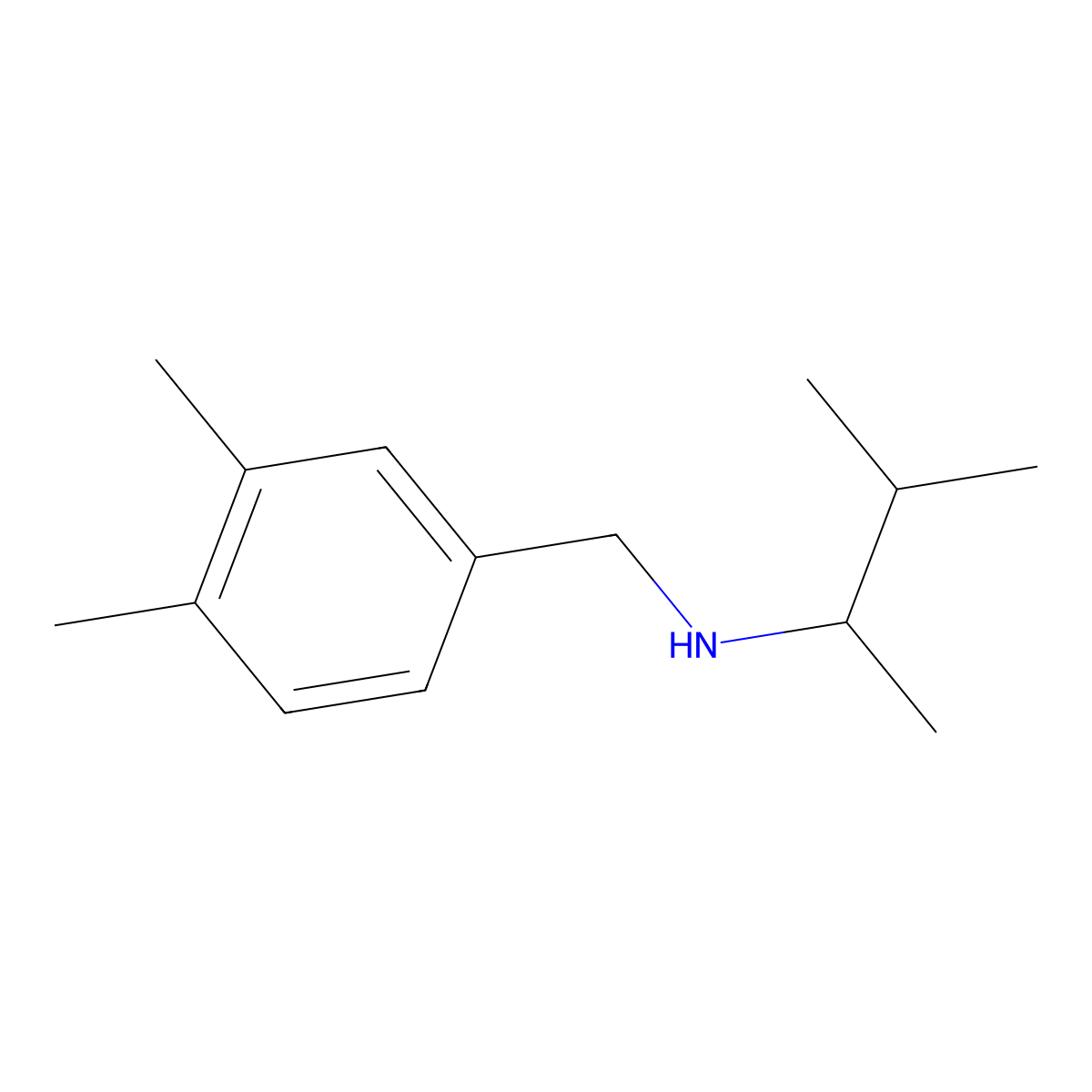 [(3,4-Dimethylphenyl)methyl](3-methylbutan-2-yl)amine molecular structure, CAS 1152861-53-4