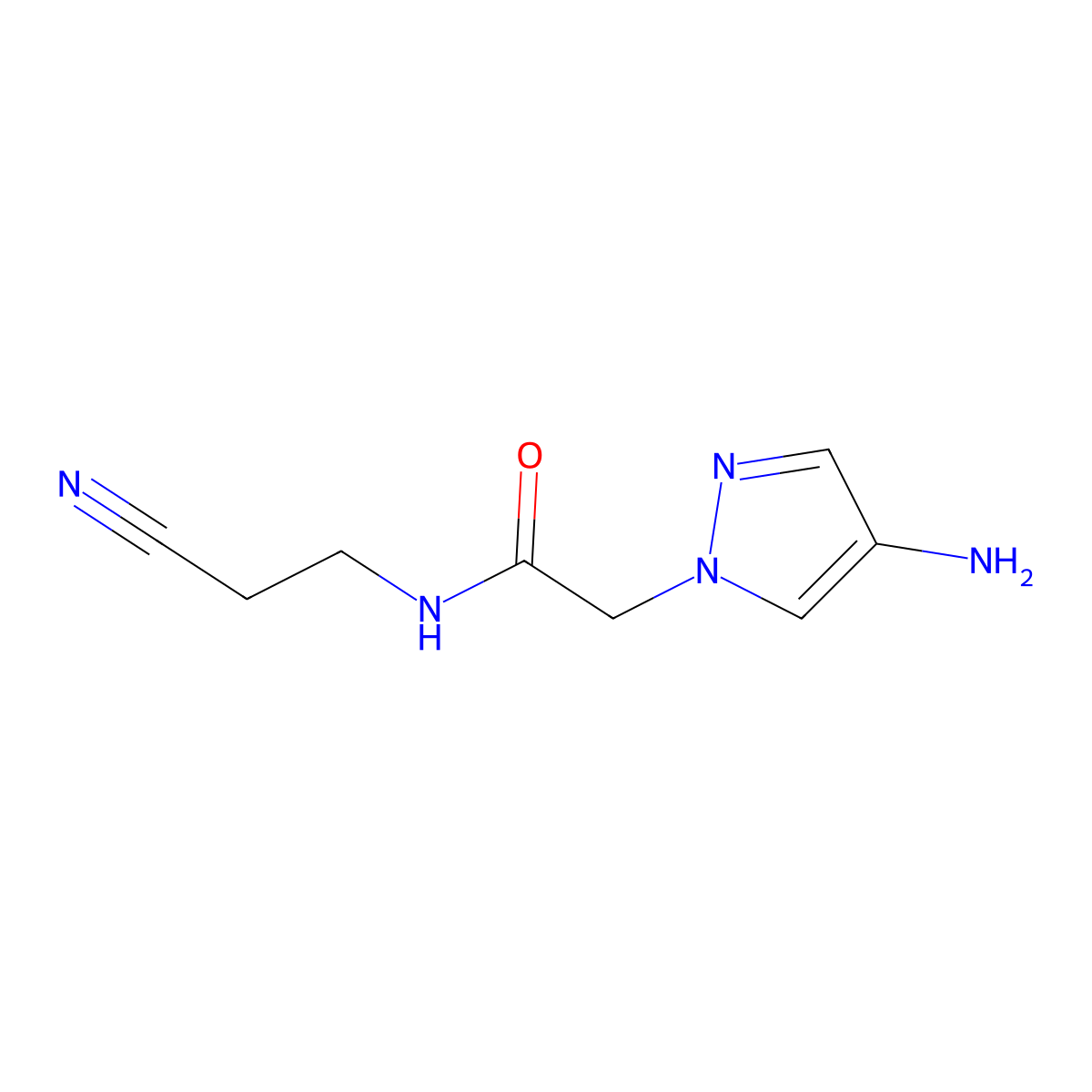 2-(4-Amino-1h-pyrazol-1-yl)-N-(2-cyanoethyl)acetamide molecular structure, CAS 1152867-27-0