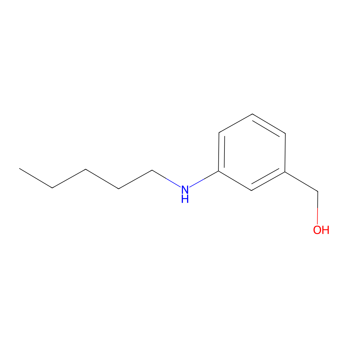 [3-(Pentylamino)phenyl]methanol molecular structure, CAS 1152869-63-0