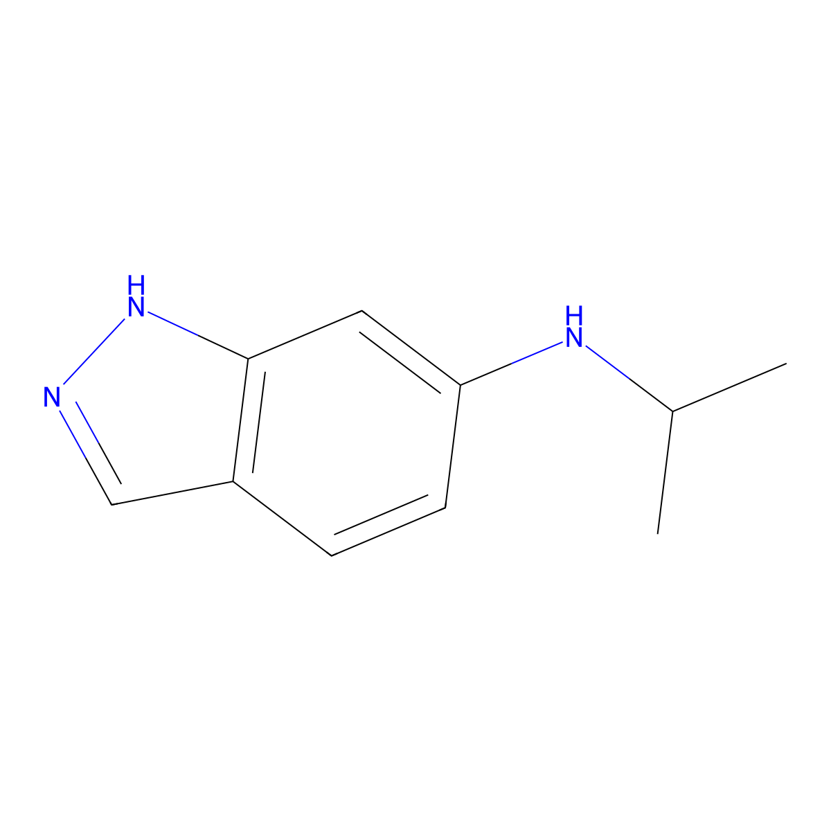 N-Isopropyl-1H-indazol-6-amine molecular structure, CAS 1152873-01-2