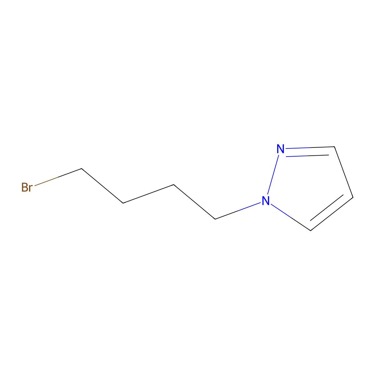 1-(4-Bromobutyl)-1h-pyrazole molecular structure, CAS 1152875-99-4