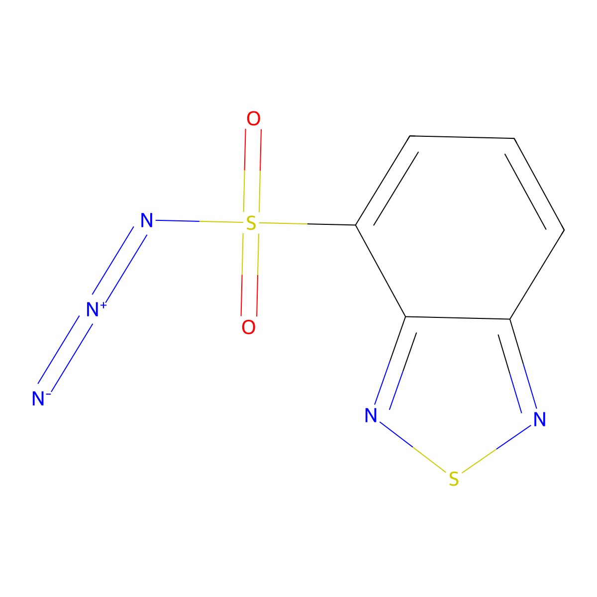 2$l^{4},1,3-Benzothiadiazole-4-sulfonyl azide molecular structure, CAS 1152876-20-4