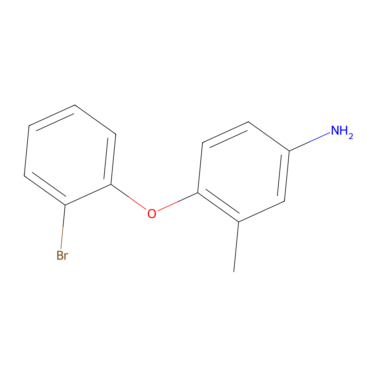 4-(2-Bromophenoxy)-3-methylaniline molecular structure, CAS 1152877-43-4