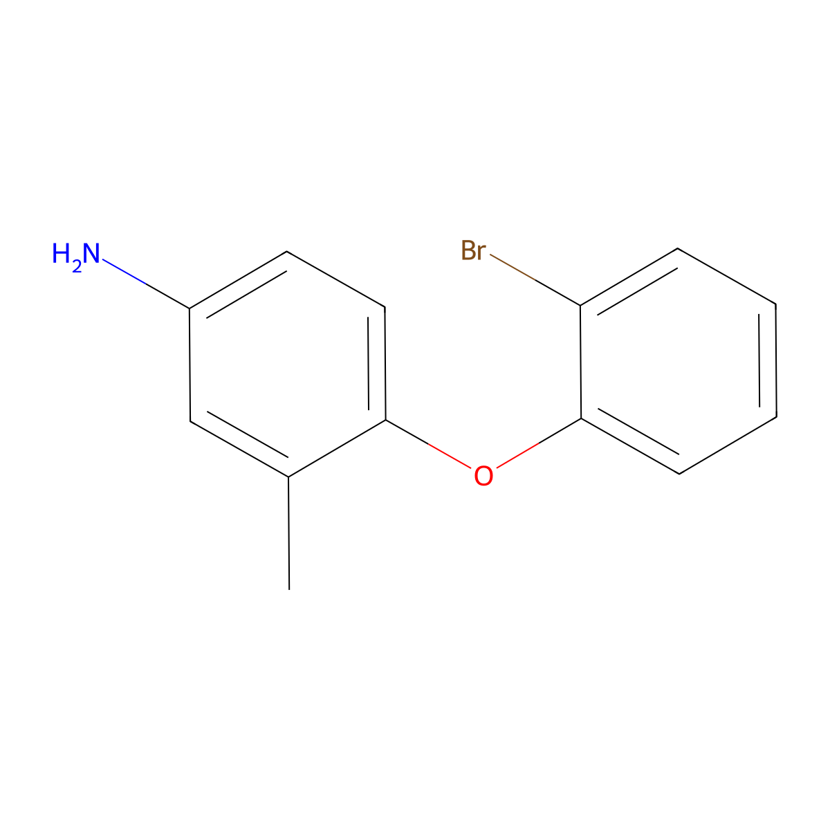 4-(2-Bromophenoxy)-3-methylaniline molecular structure, CAS 1152877-43-4