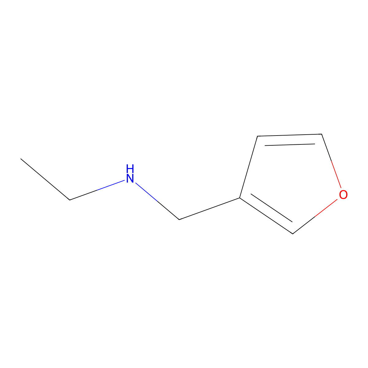 Ethyl((furan-3-yl)methyl)amine molecular structure, CAS 1152879-05-4