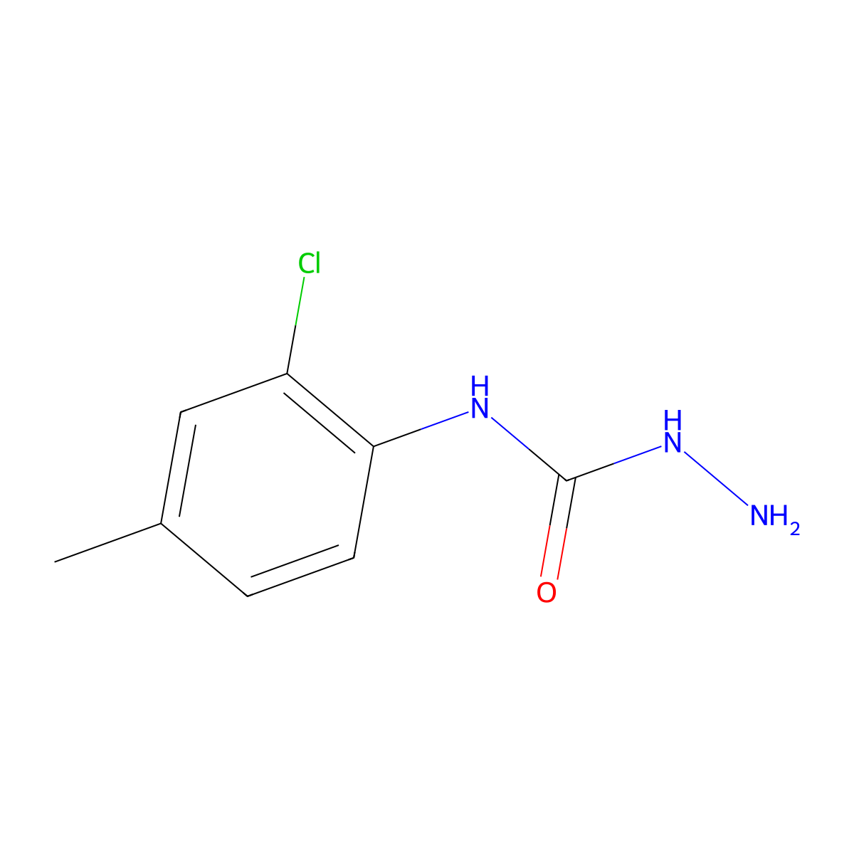 3-Amino-1-(2-chloro-4-methylphenyl)urea molecular structure, CAS 1152879-96-3