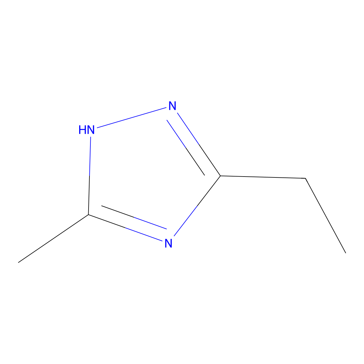 3-Methyl-5-ethyl-1H-1,2,4-triazole molecular structure, CAS 1152889-53-6