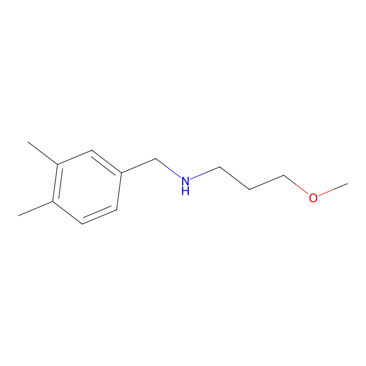 [(3,4-Dimethylphenyl)methyl](3-methoxypropyl)amine molecular structure, CAS 1152905-09-3