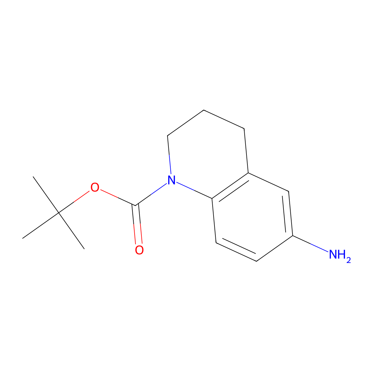 Tert-butyl 6-amino-1,2,3,4-tetrahydroquinoline-1-carboxylate molecular structure, CAS 1152923-36-8
