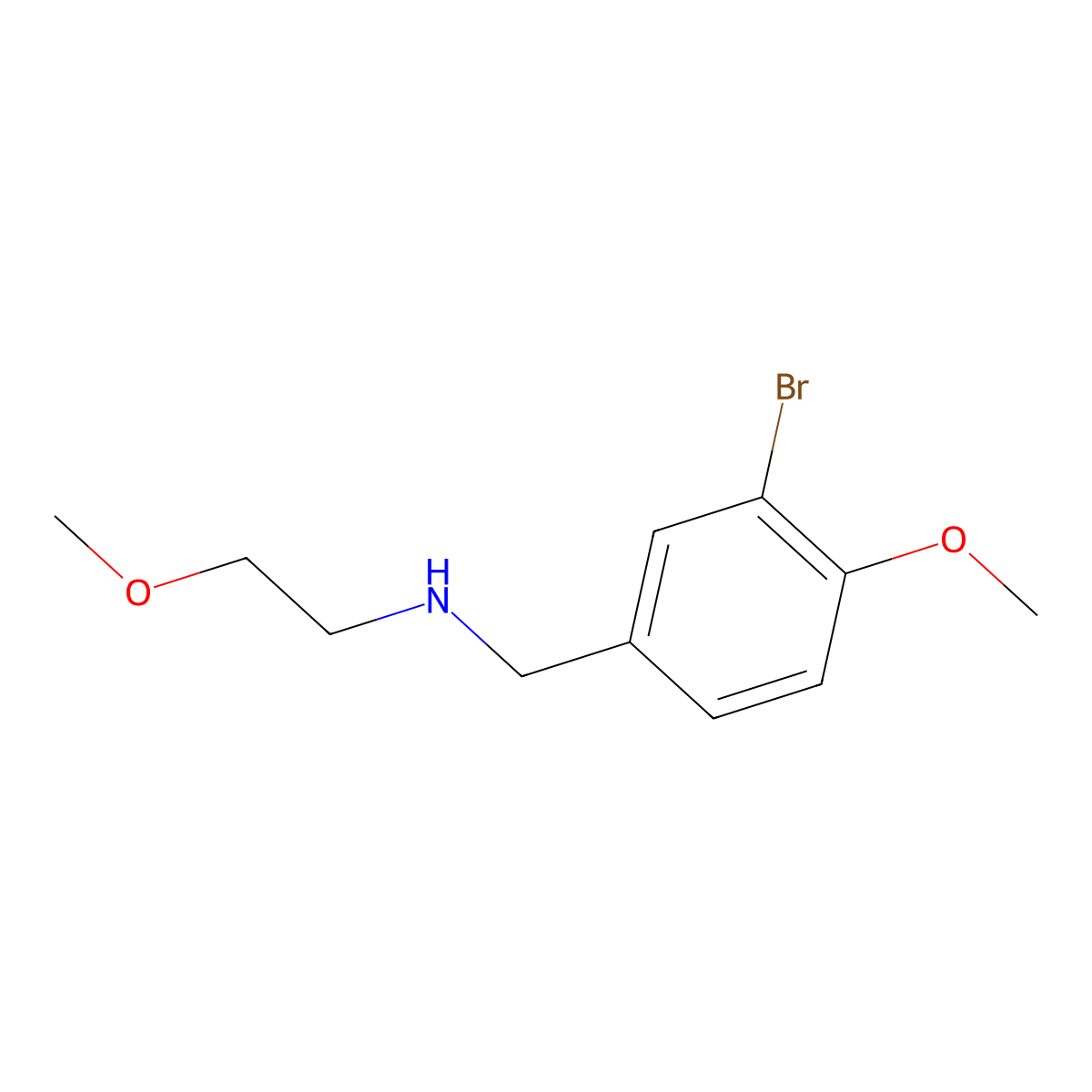 [(3-Bromo-4-methoxyphenyl)methyl](2-methoxyethyl)amine molecular structure, CAS 1152924-63-4